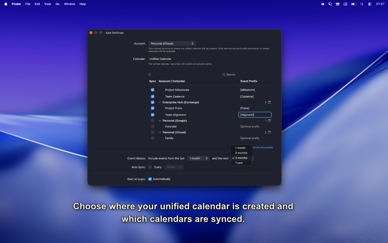 Unified Calendar Sync screenshot 2